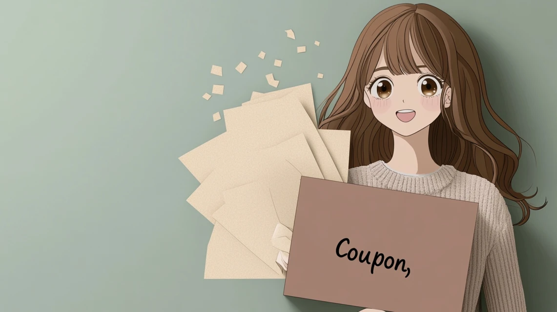アンドレスドのクーポンコーを教えてくれる女性