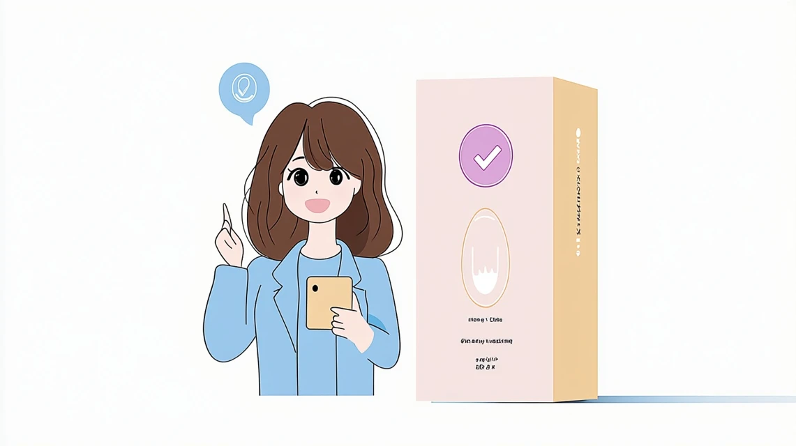 クーポンコード値引き自動適用サイトを案内している女性