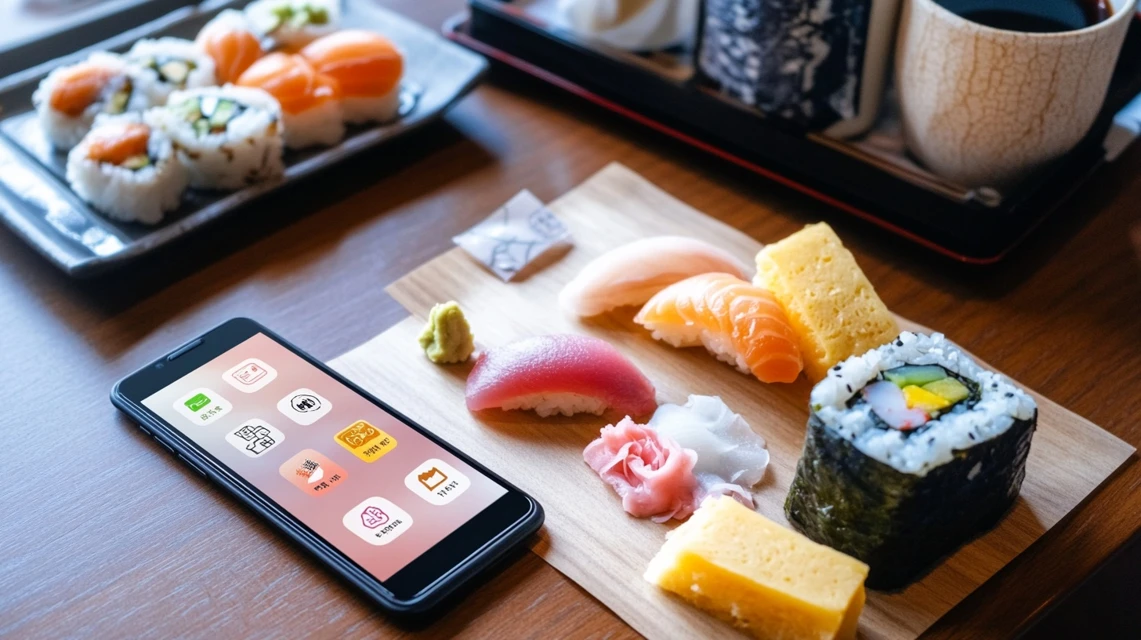 スマホ画面でホットペッパーアプリを操作している場面