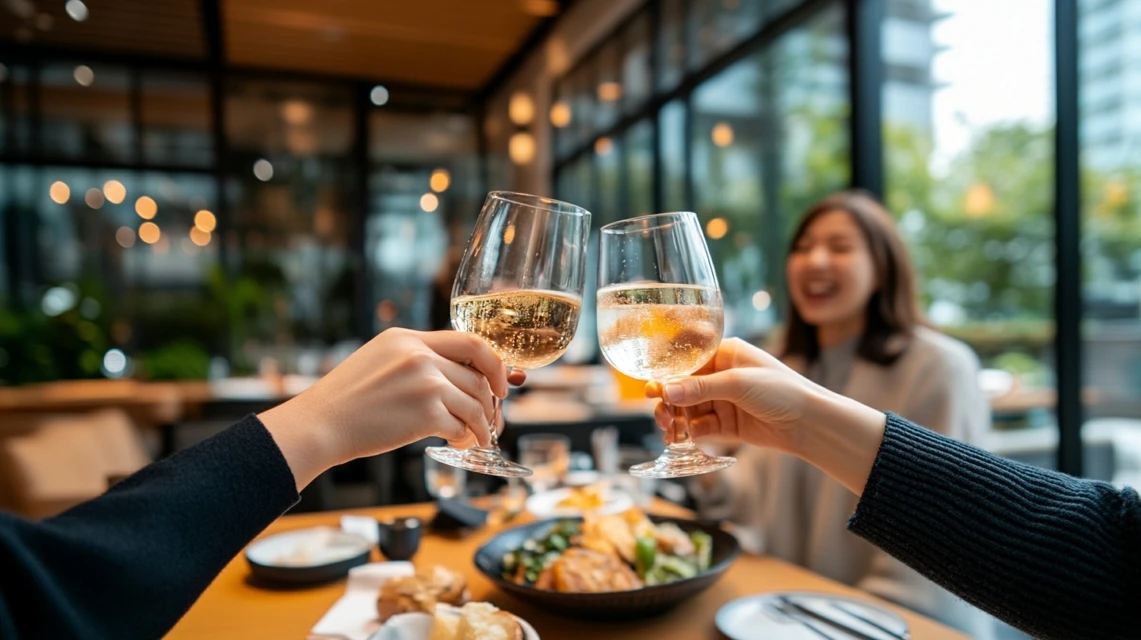 クロスホテルのランチクーポンを活用して食事を楽しむイメージ