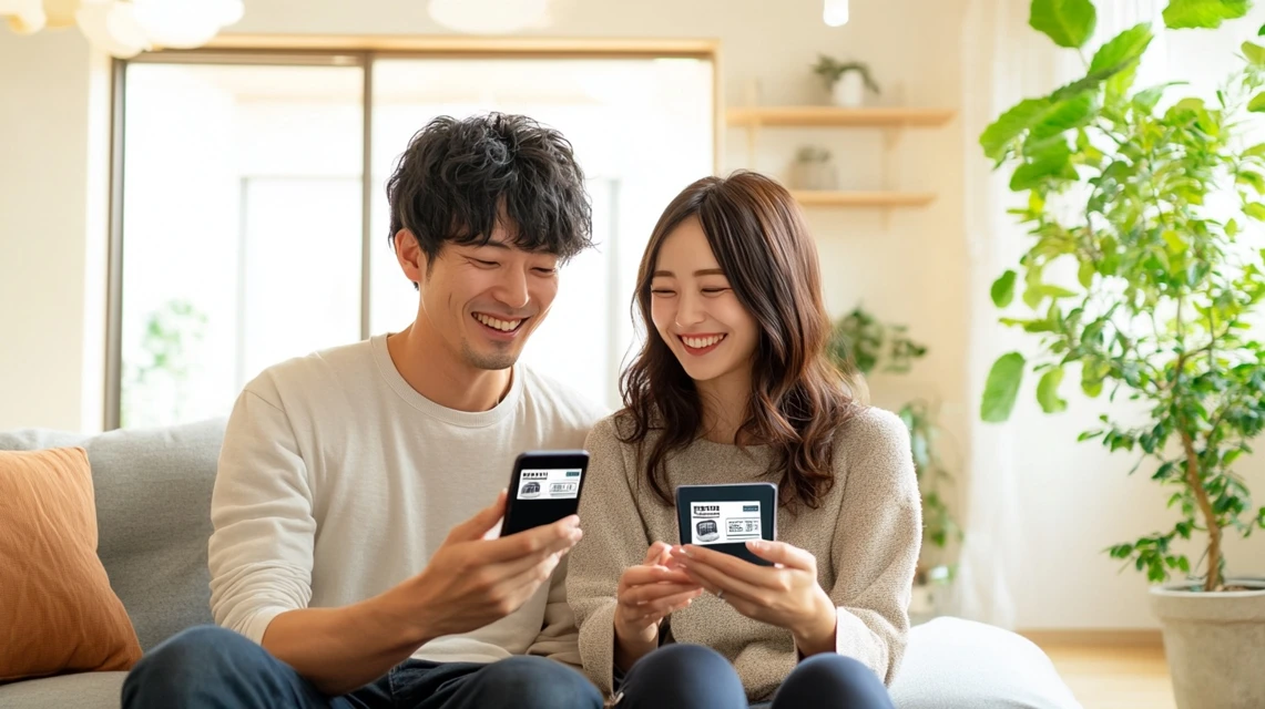 ikeaの10%offクーポンをlineでチェックしお得に買い物を楽しむ日本人カップル