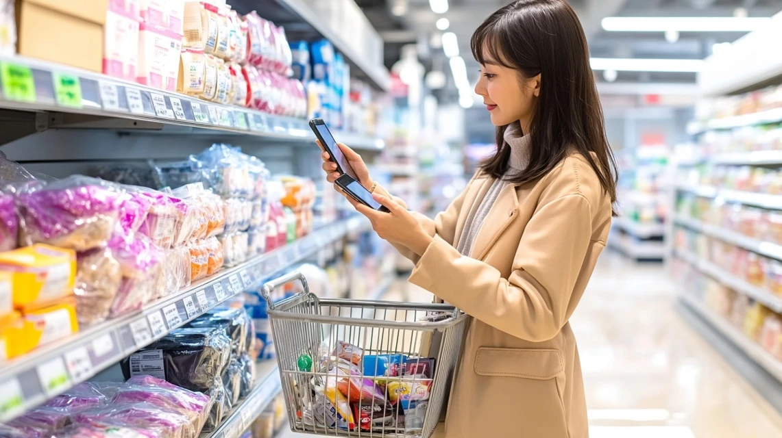 ドンキでクーポン以外のお得な買い物方法を考えているシーン
