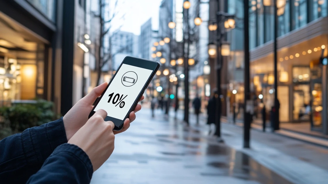 セカストアプリで初回クーポンや10%OFFクーポンを探す場面