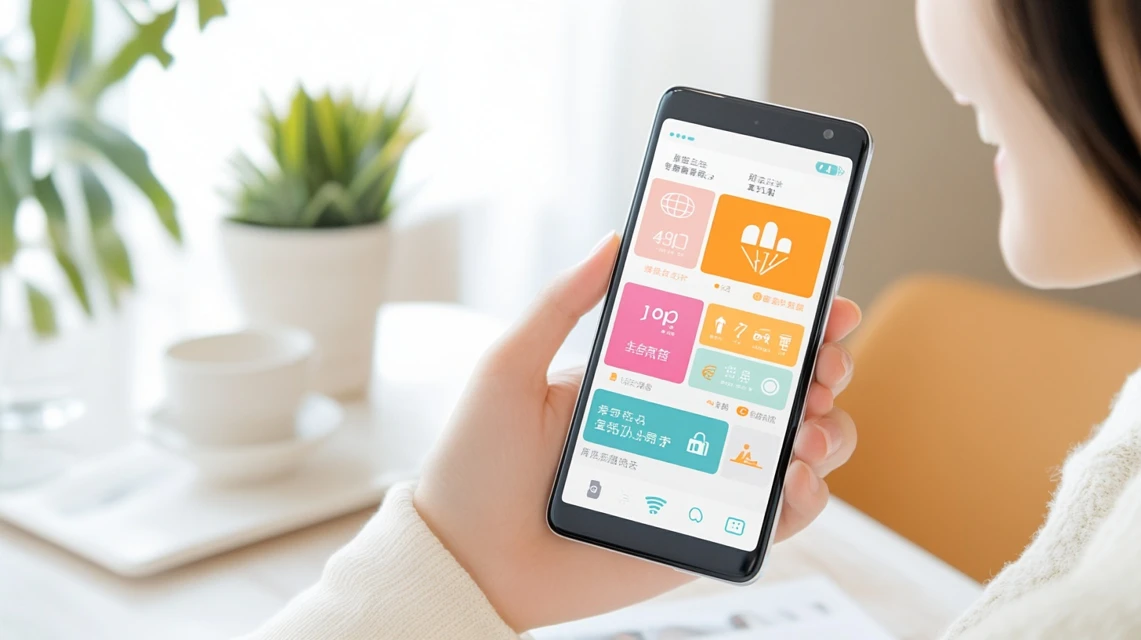 セカスト会員特典を利用するイメージ。スマホやカードでお得を実感している様子。