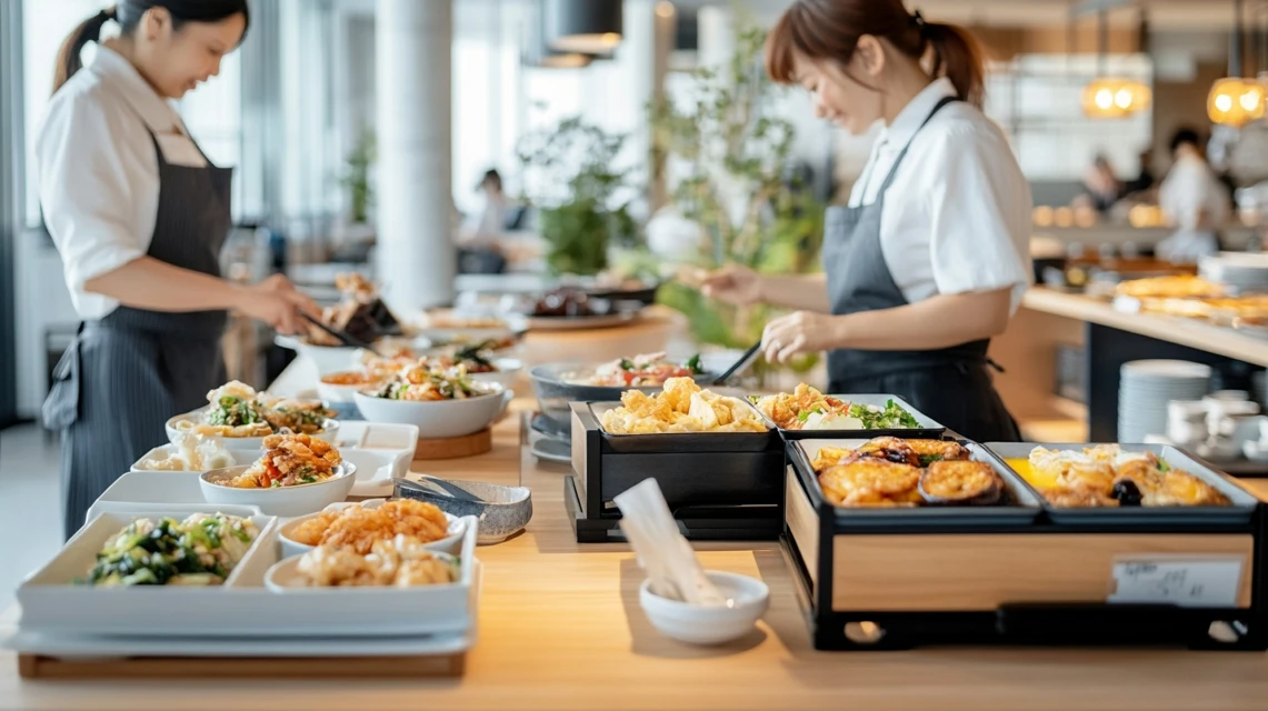 唐津シーサイドホテルで朝食とランチの違いを比較するイメージ