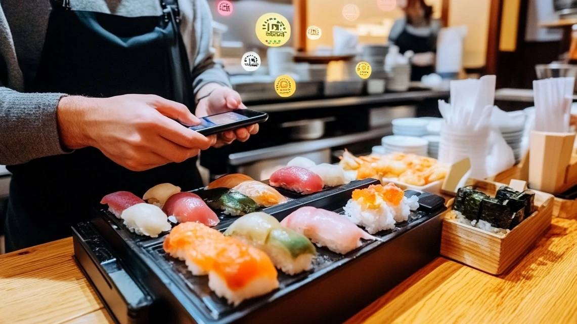 JAF会員カードをスタッフに提示する日本人の様子