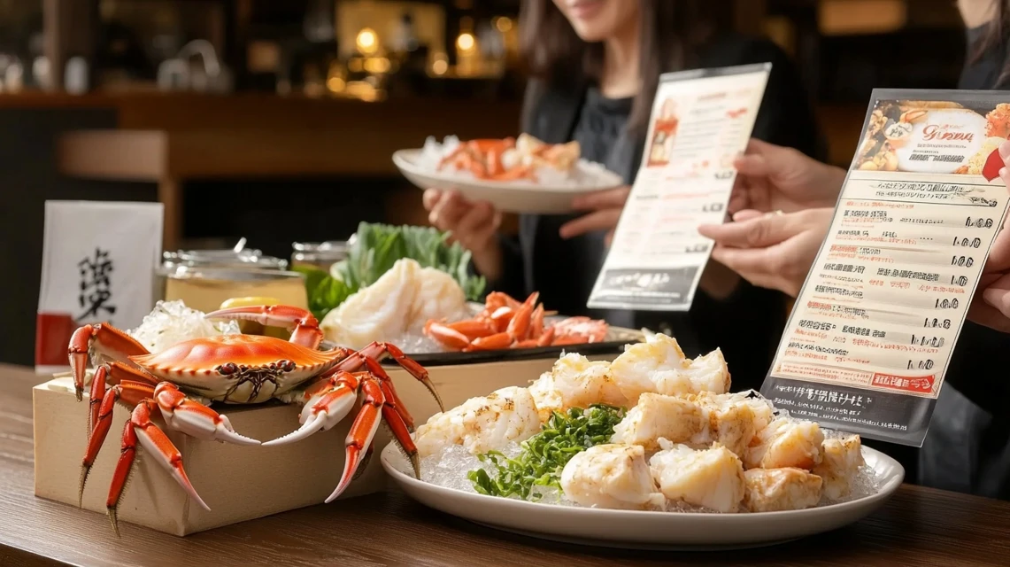 メヒコ各店舗で1000円クーポンを活用しながらシーフード料理を楽しむ日本人家族のイメージ