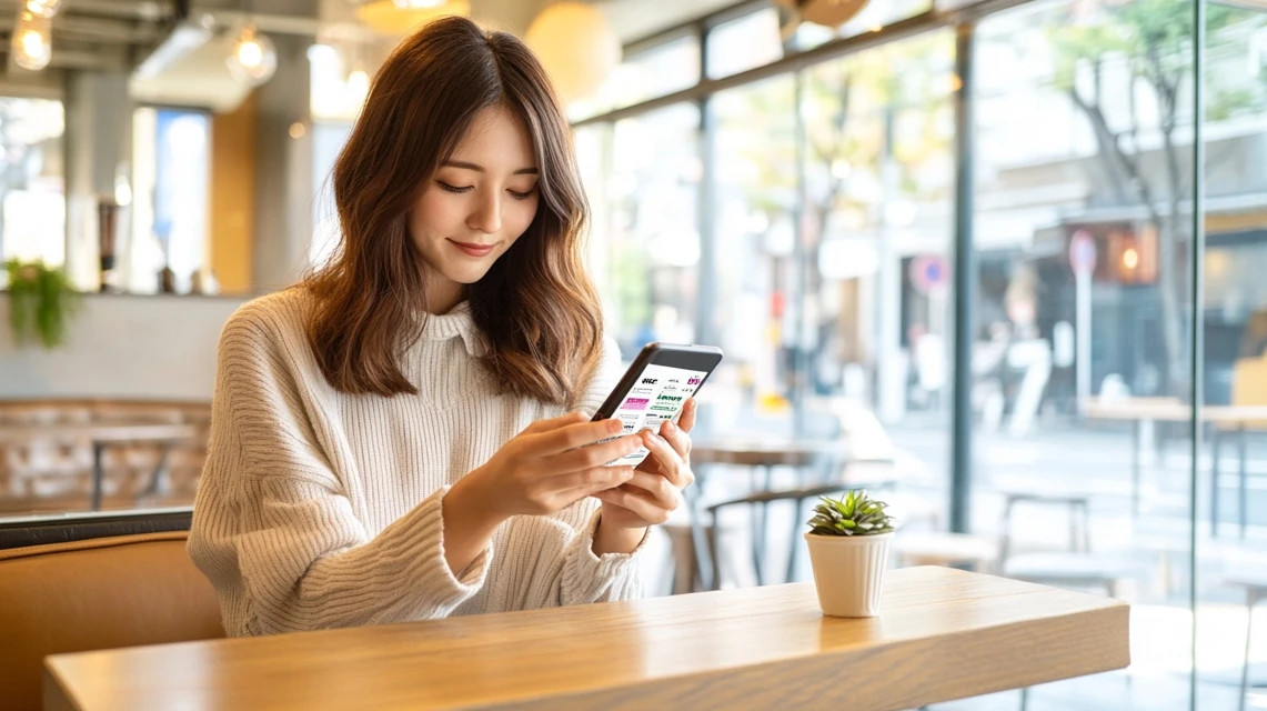 ロクシタンの誕生日クーポンをポイントと組み合わせて使う女性