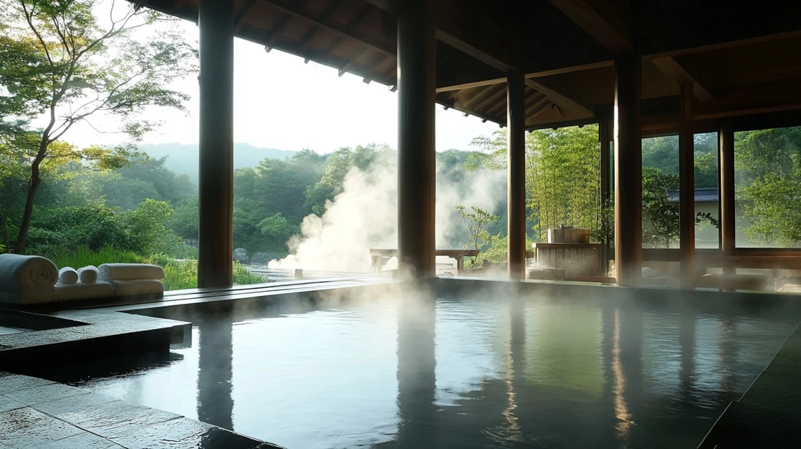 温泉の入浴景色イメージ図