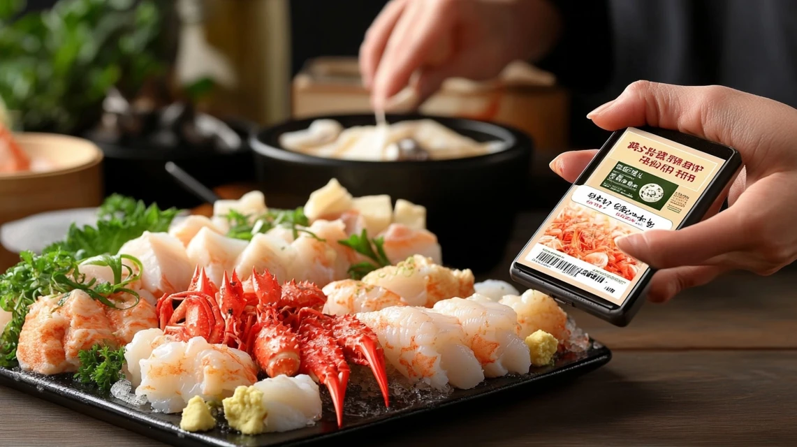 メヒコのレストランで使えるクーポンコードをスマホで確認する日本人のイメージ