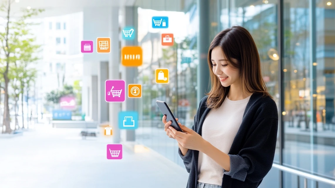 セカストアプリの初回クーポンを賢く活用して買い物を楽しむイメージ