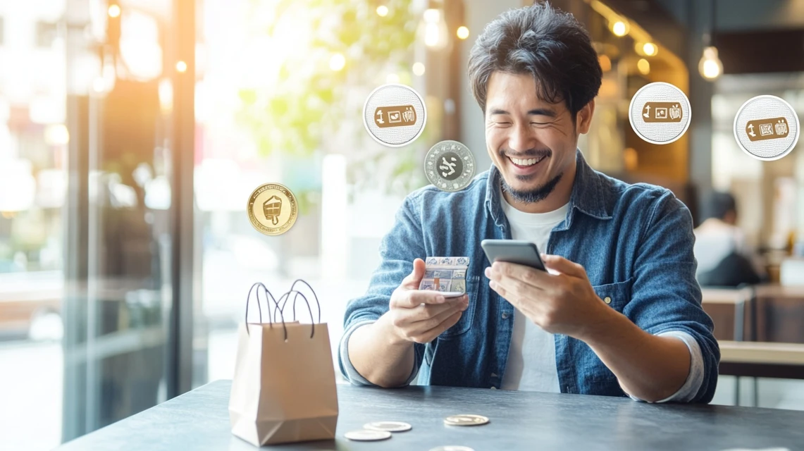 スマホで取引パスコードを入力する日本人の手元イメージ