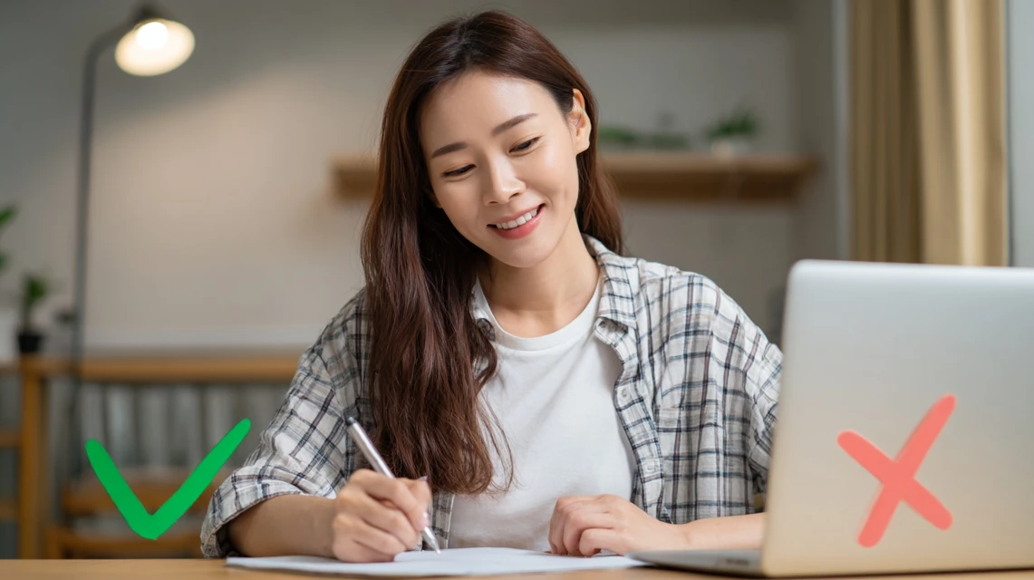 口コミを共有する日本人女性のイメージ
