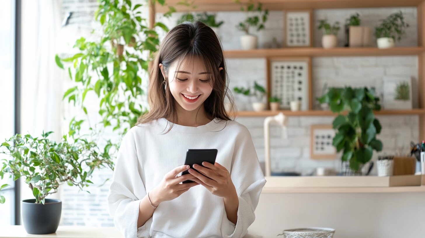 ツーハッチの誕生日クーポンを使ってお得にショッピングを楽しむ女性のイメージ