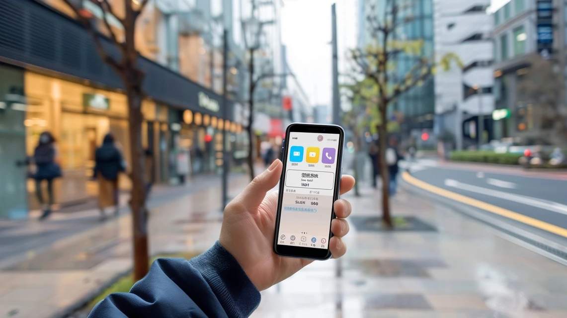 電波の弱い場所で古いバージョンのアプリを開き、アイイオンのクーポンが表示されない様子