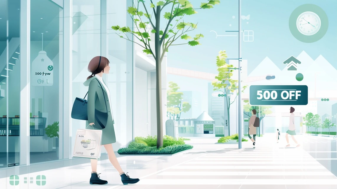 10%OFFクーポンと500円クーポンの違いを比較するイメージ
