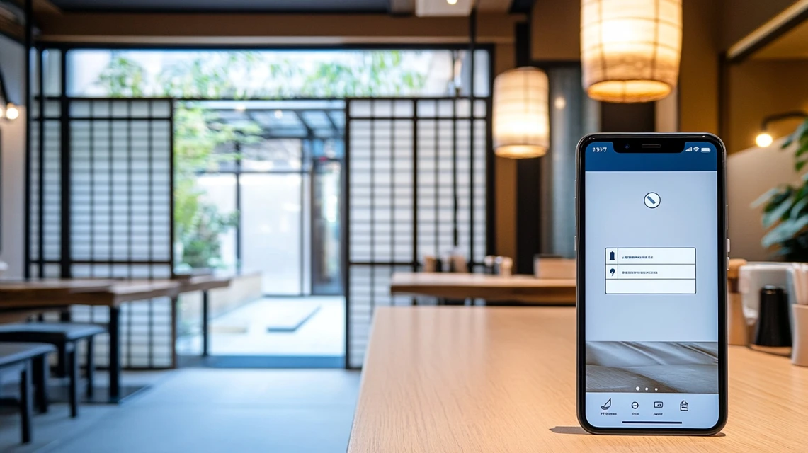 SNS・インスタ限定「ゆず庵クーポン」を探すスマホ