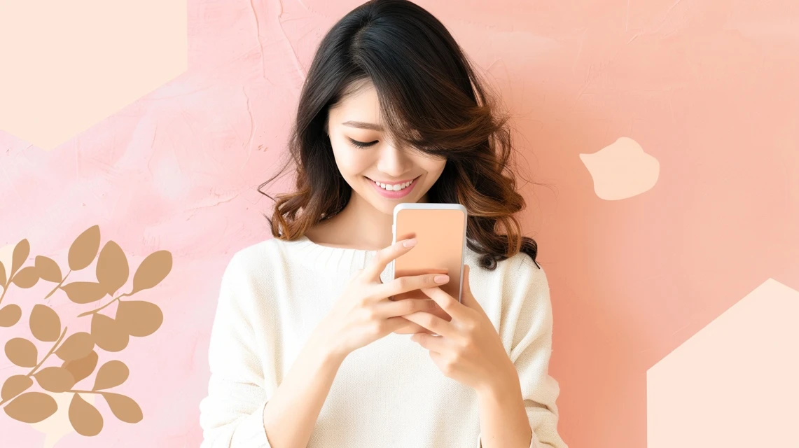 アイイオンのクーポンが表示されない問題を解決し、スマートフォンに割引クーポンを表示できた日本人の笑顔