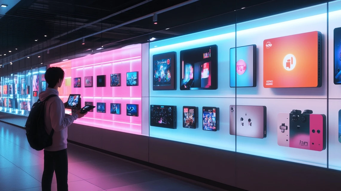 日本人ゲーマーが2025年のセール情報をPCやスマホでチェックし、割引チャンスを探しているイメージ