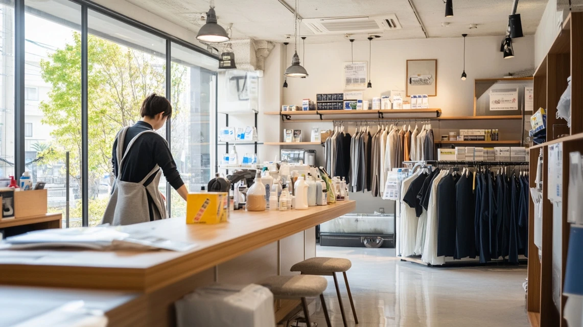 ポニークリーニングの会員更新時に受けられる特典をイメージしたシーン
