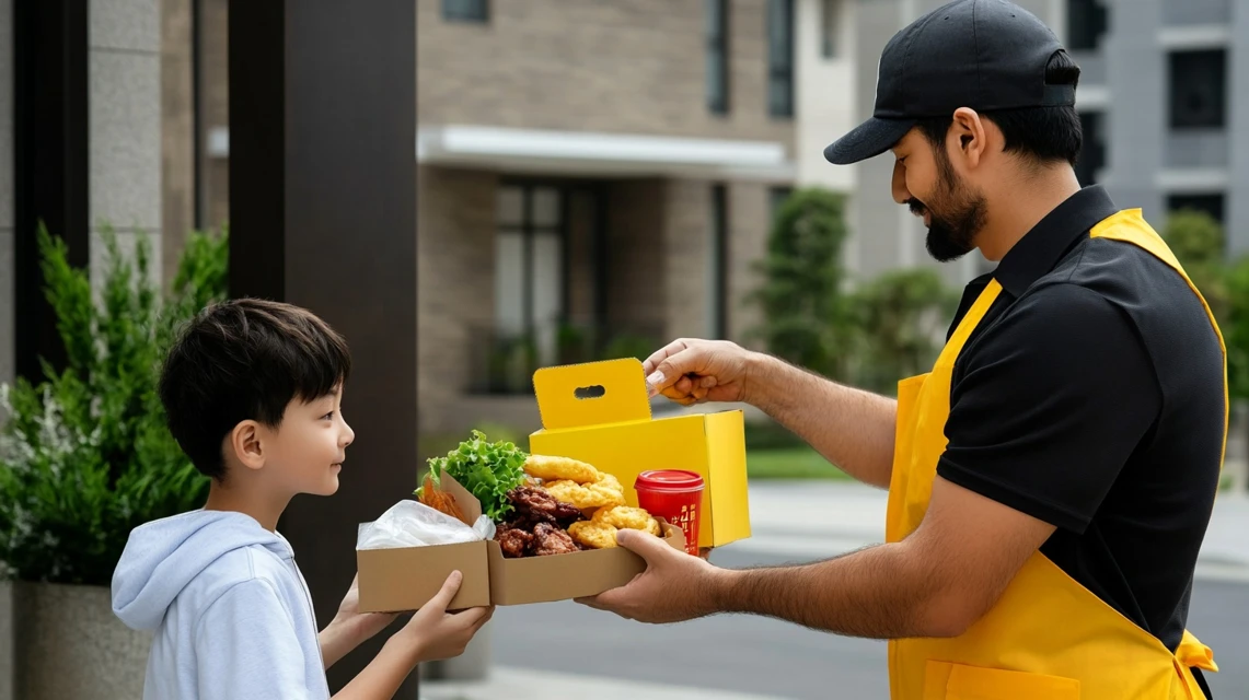 ウーバーイーツでマクドナルドデリバリーのクーポンを使う日本人

