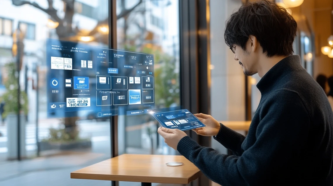 丸源ラーメンの10%OFFと25%OFFを比較する日本人男性