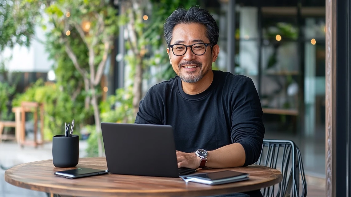 GearUPBoosterキャンペーンに参加する日本人男性