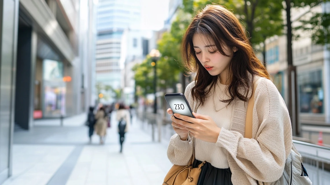 みんなの競輪クーポン特典が反映されず悩む日本人女性
