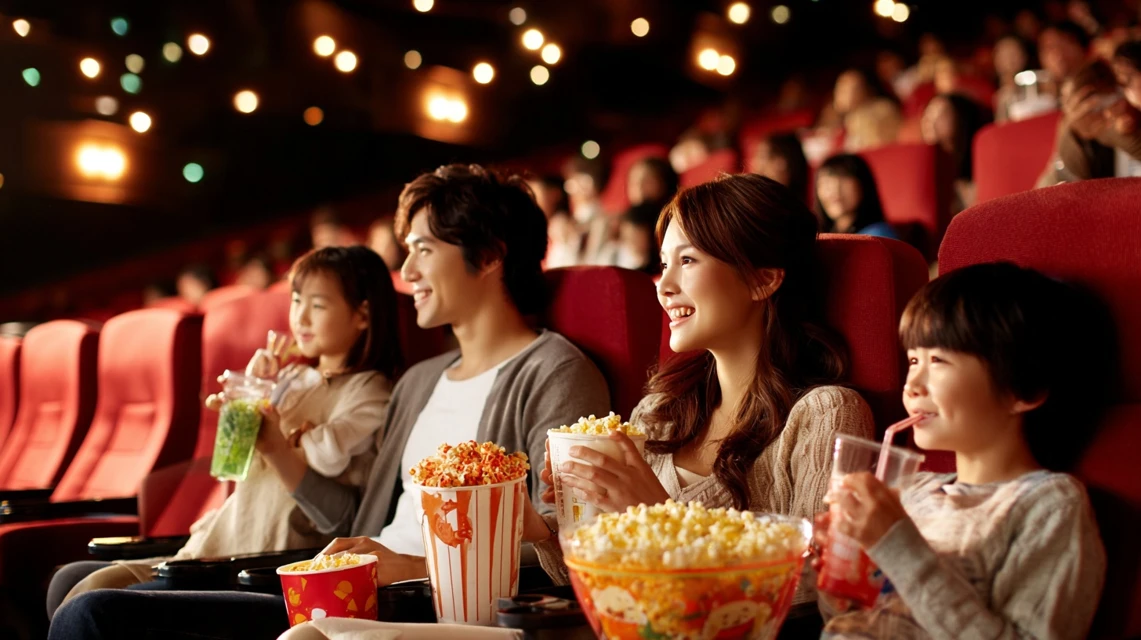 fodの映画クーポンを使って1000円で映画を楽しむ家族