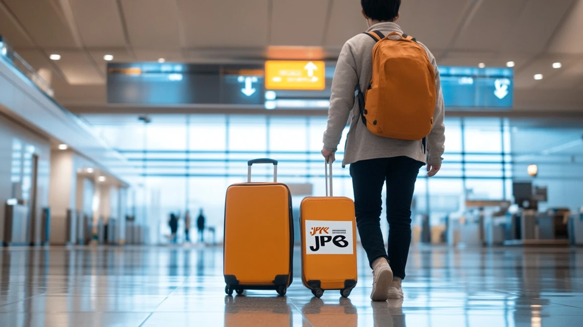 JTBの旅行プランをスマホで予約する日本人