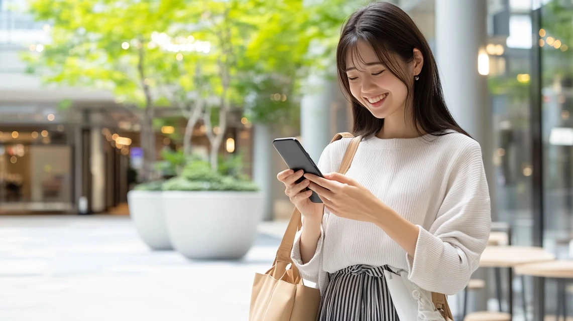 スマホでビアードパパのポイントを確認
