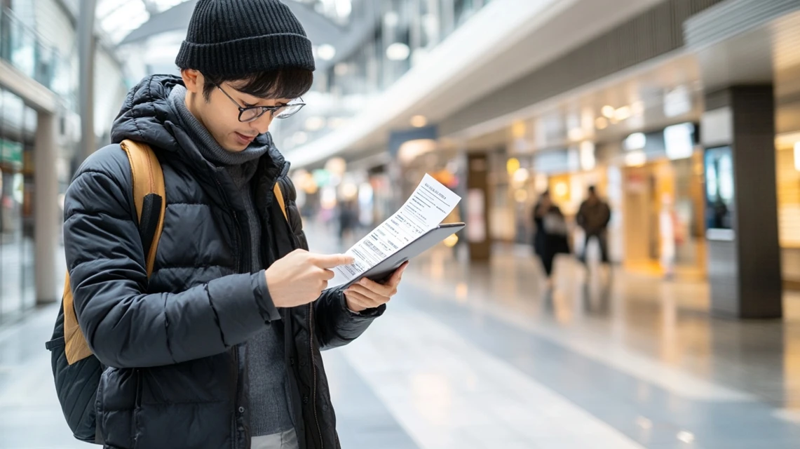 スマホでクーポンコードを入力する日本人の手元の様子