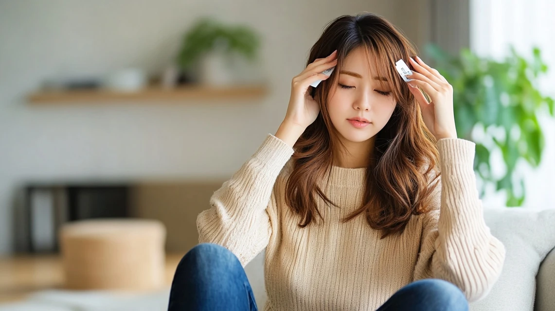 グルサイクーポンの自動継続に気づき驚く日本人女性
