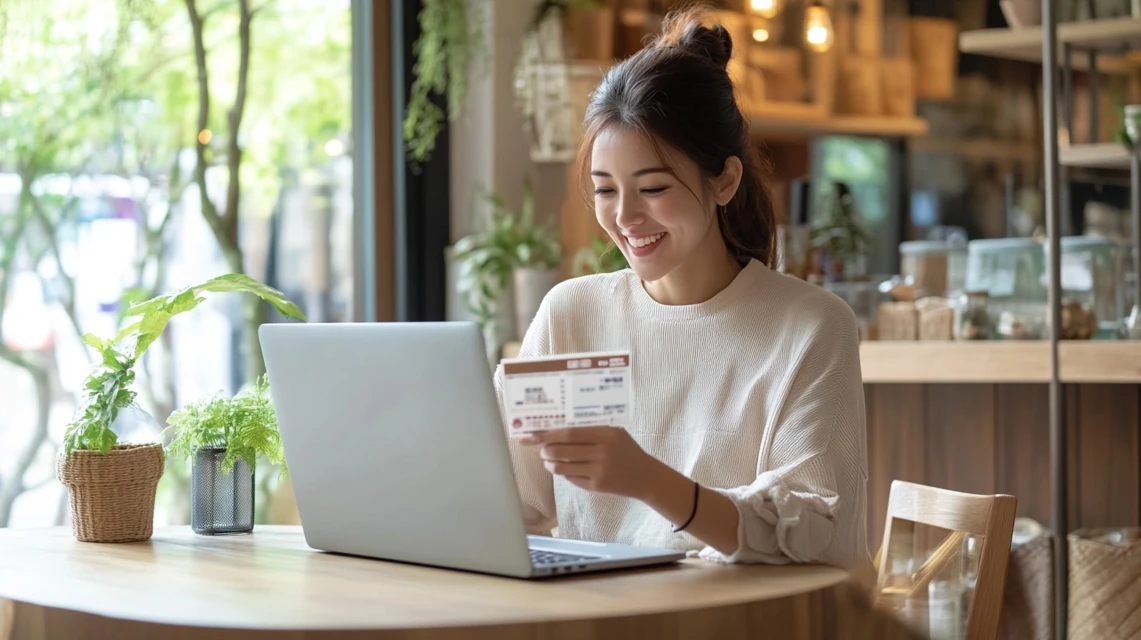 GearUPBoosterで成功する日本人女性の笑顔
