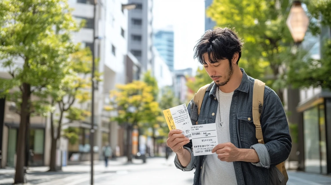 レシートでビアードパパの半額確認
