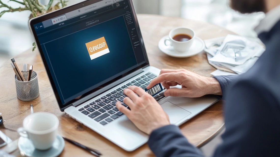 GearUPBooster引き換えコードを入力する男性