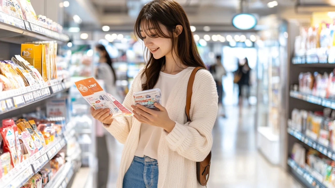 YOLOの公式LINEクーポンの基本と使い方を学ぶ女性
