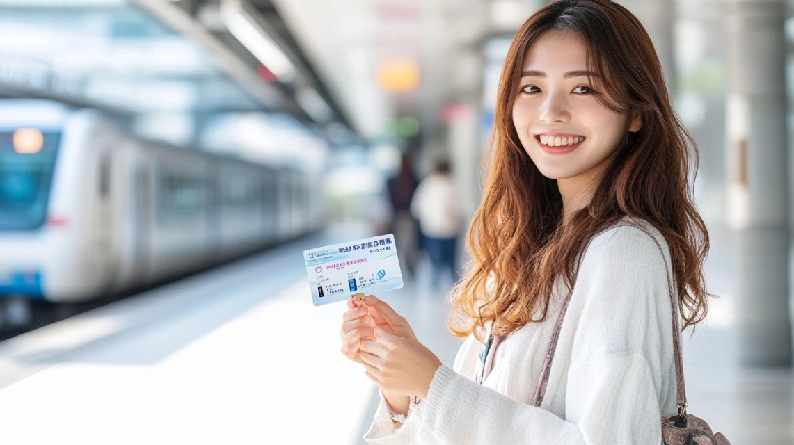 中納言の最新クーポンと会員優待を比較する日本人女性
