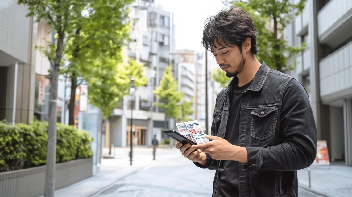 チャージスポット初回クーポンを適用して成功する日本人女性
