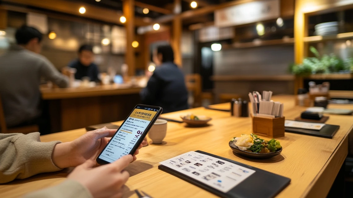牛角クーポンに関するよくある質問をチェックする日本人