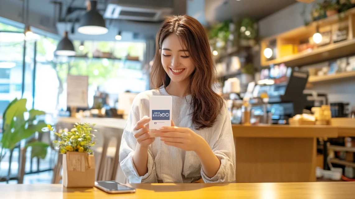 ララアーシャのクーポンコードを入力して使う女性の様子
