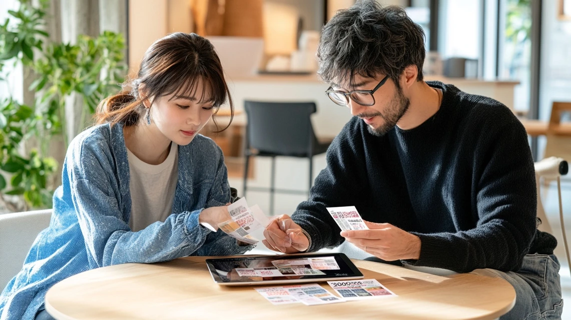2000円クーポンコードを再取得する手順を確認する様子