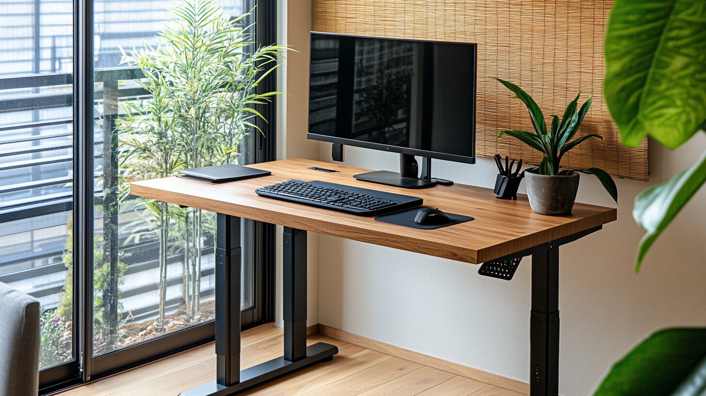 flexispot e7 proのクーポン情報を象徴する日本人向けホームオフィス風景