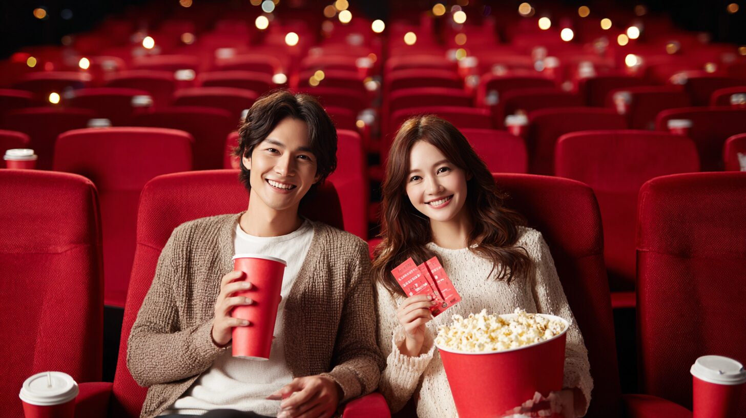 fodの映画クーポンを使ってお得に鑑賞する日本人カップル