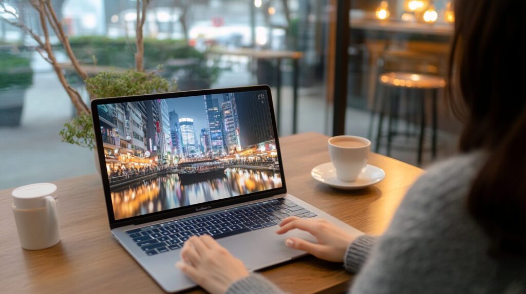Huluの3ヶ月無料キャンペーンコードを使う女性イメージ