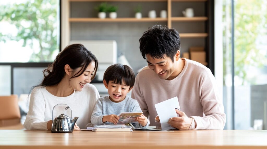 コストコのエグゼクティブクーポンを調べる家族