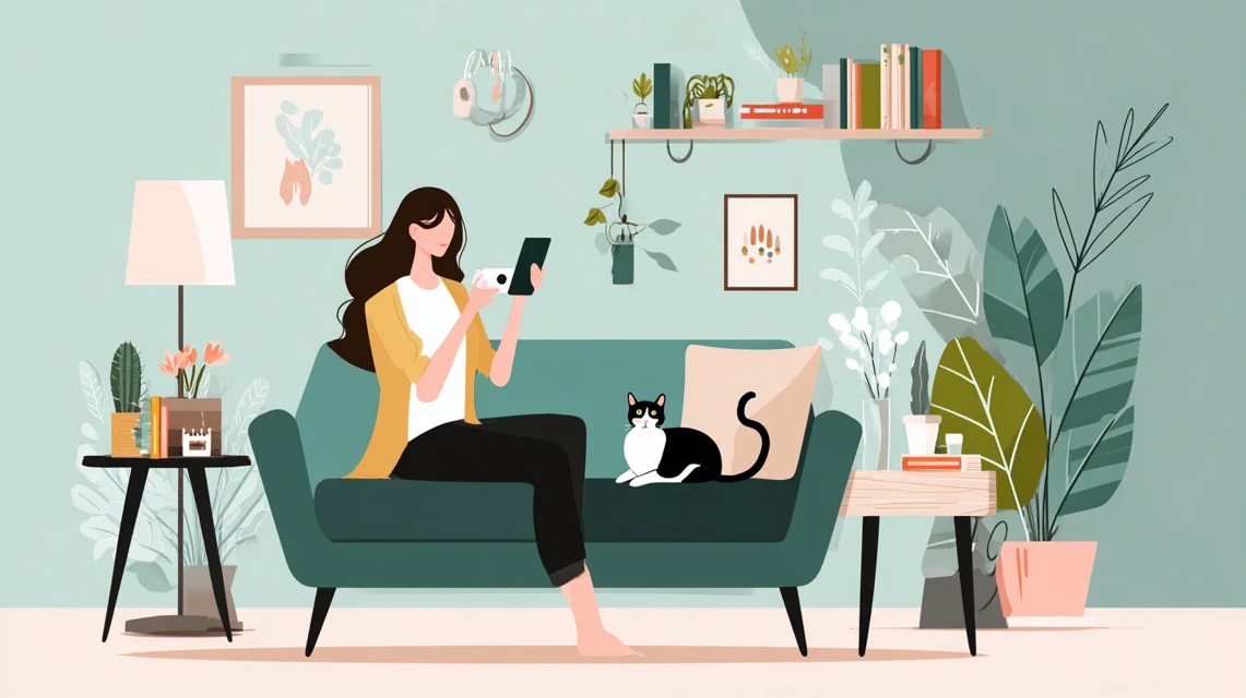 おこめクーポン支援制度を理解する日本人女性の画像