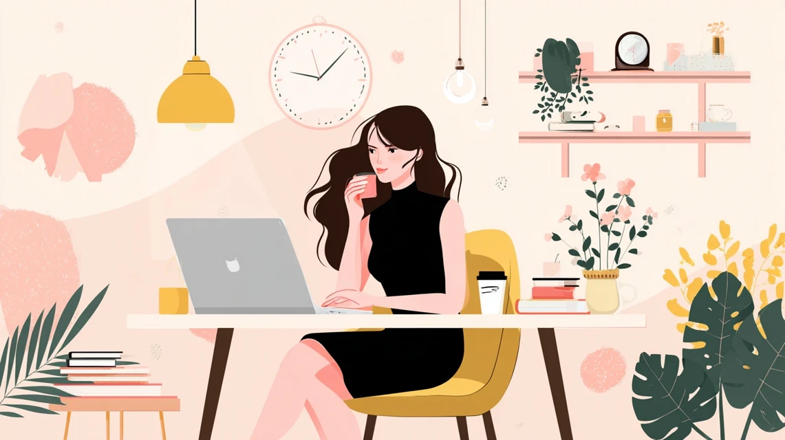 利用時の疑問を確認する女性の画像
