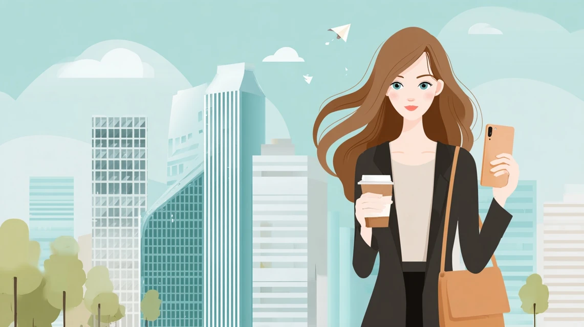 エクスブルー割引クーポン活用法を見る女性
