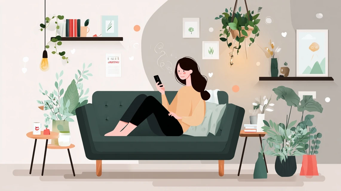 特設サイトで次回CP最新情報をチェックする女性
